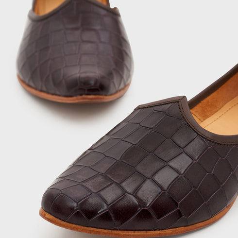 Jutti | Deep Wine Croco Leather